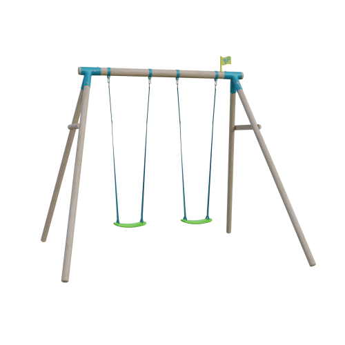 TP Sherwood Wooden Double Swing Set 1