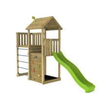 TP Skywood Wooden Tower Climbing Frame with Ripple Slide & Sky Deck - FSC certified