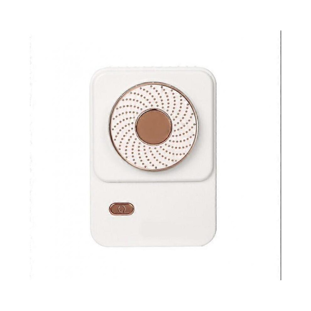 Ventilateur de cou sans pale USB Petit ventilateur de poche à grand vent Ventilateur portable (Blanc)
