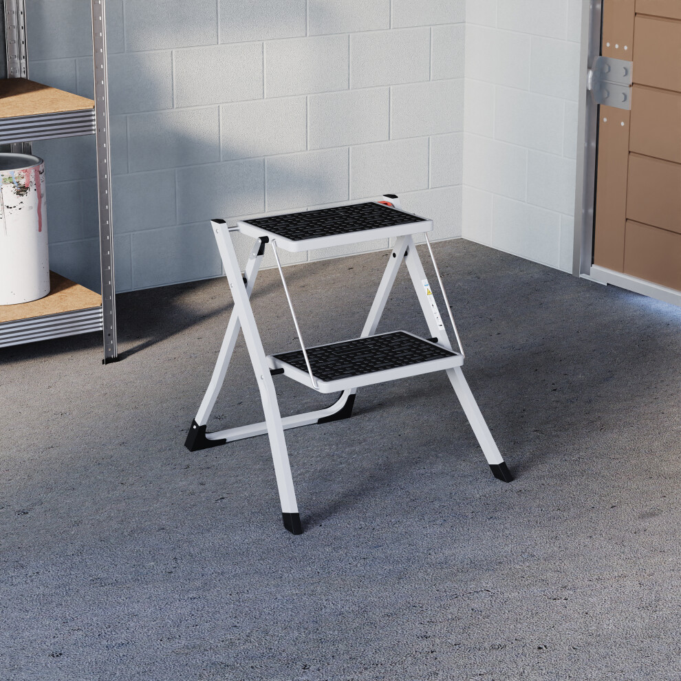 2 Step Folding Stool Ladder Folding Portable DIY