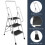 3 Step Folding Ladder with Handrail - Portable DIY 2
