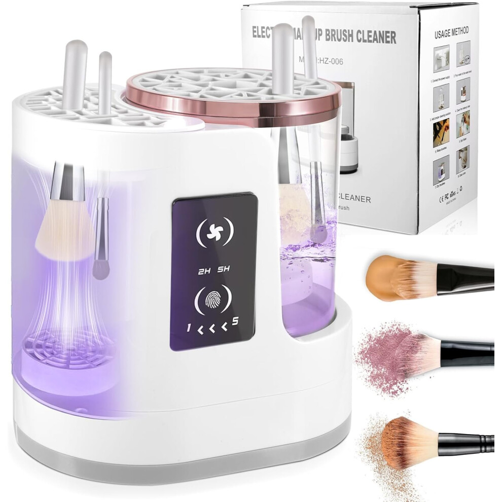 Electric Makeup Brush Cleaner Machine,USB Multifunction Automatic Makeup Brush Cleaner and Dryer