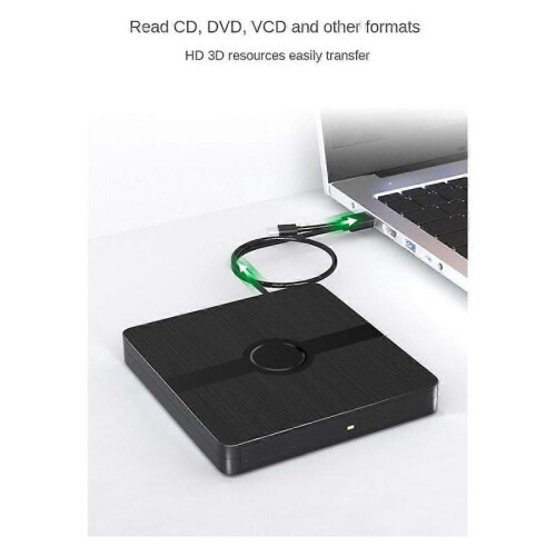 External Blu-Ray DVD Drive USB 3.0 Portable Optical Drives CD DVD Burner Player Reader for Laptop 2
