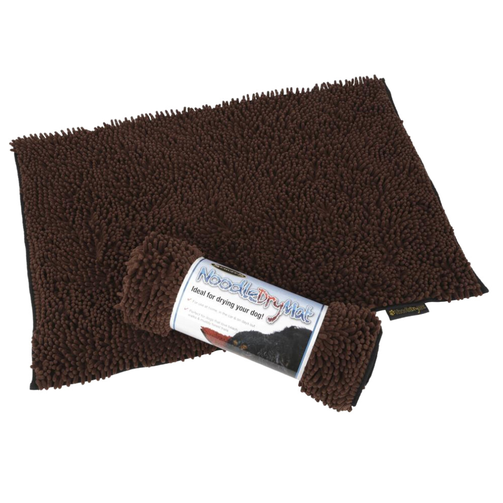 (90cm x 60cm, Chocolate) Scruffs Noodle Dog Drying Mat