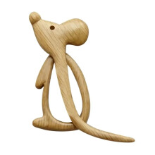(mouse) Kids Brooch Pin with Wooden Animal Pattern Scarf Buckle Pins Shawl Stick Sweater Clips DIY Cartoon Craft Clasp Accessory