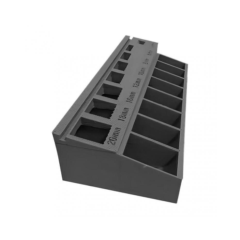 (Grey) M3 Screws Sorter Box with 7 Measuring Slots, Precision Bolts Gauge Tool Box Organizer-image-OPC-PH7VQVK-NEW