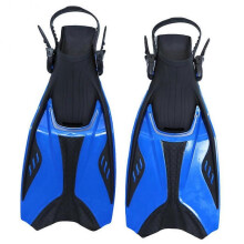 (S, Blue) Adults Mermaid Monofin Snorkeling Fins for Freediving - Professional Training Swim Fins with Non-Slip Foot Pocket & Hydrodynamic Design