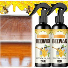 (2pcs) Natural Micro-Molecularized Beeswax Spray, Beeswax Spray Furniture Polish and Cleaner, Crack and Scratch Renovation Care Wax
