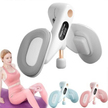(Grey) Inner Thigh Exerciser for Women, Thigh Master Pelvic Floor & Hips Exerciser Counter Equipment for Home Gym Sports