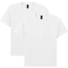 (XS, White) Gildan Youth Adult Heavy Cotton T-Shirt, 2-Pack