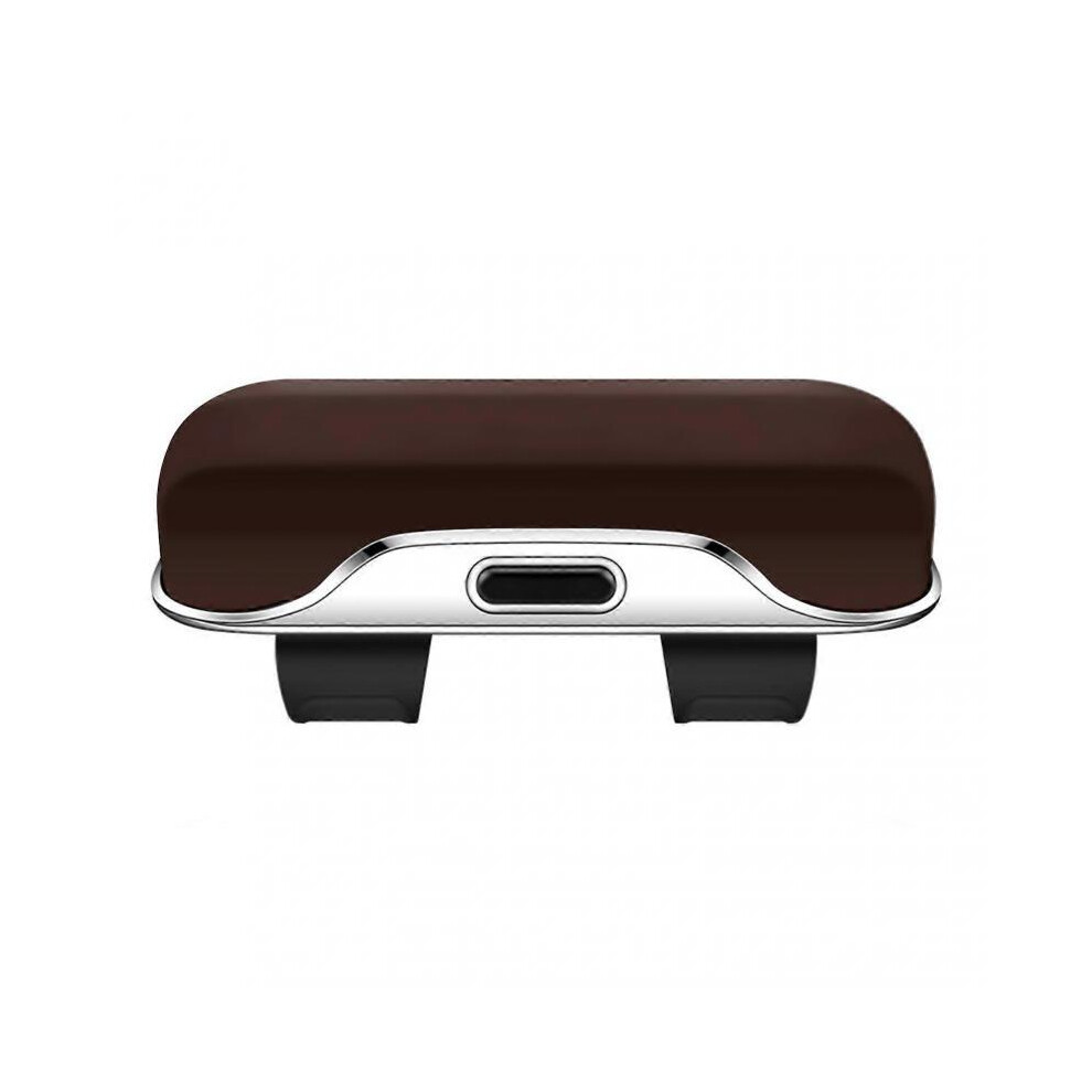(Brown) Universal Car Visor Sunglasses Holder Magnetic Abs Case Protective Storage Eyeglasses Eyewear Organizer Box Brown 5004229049463