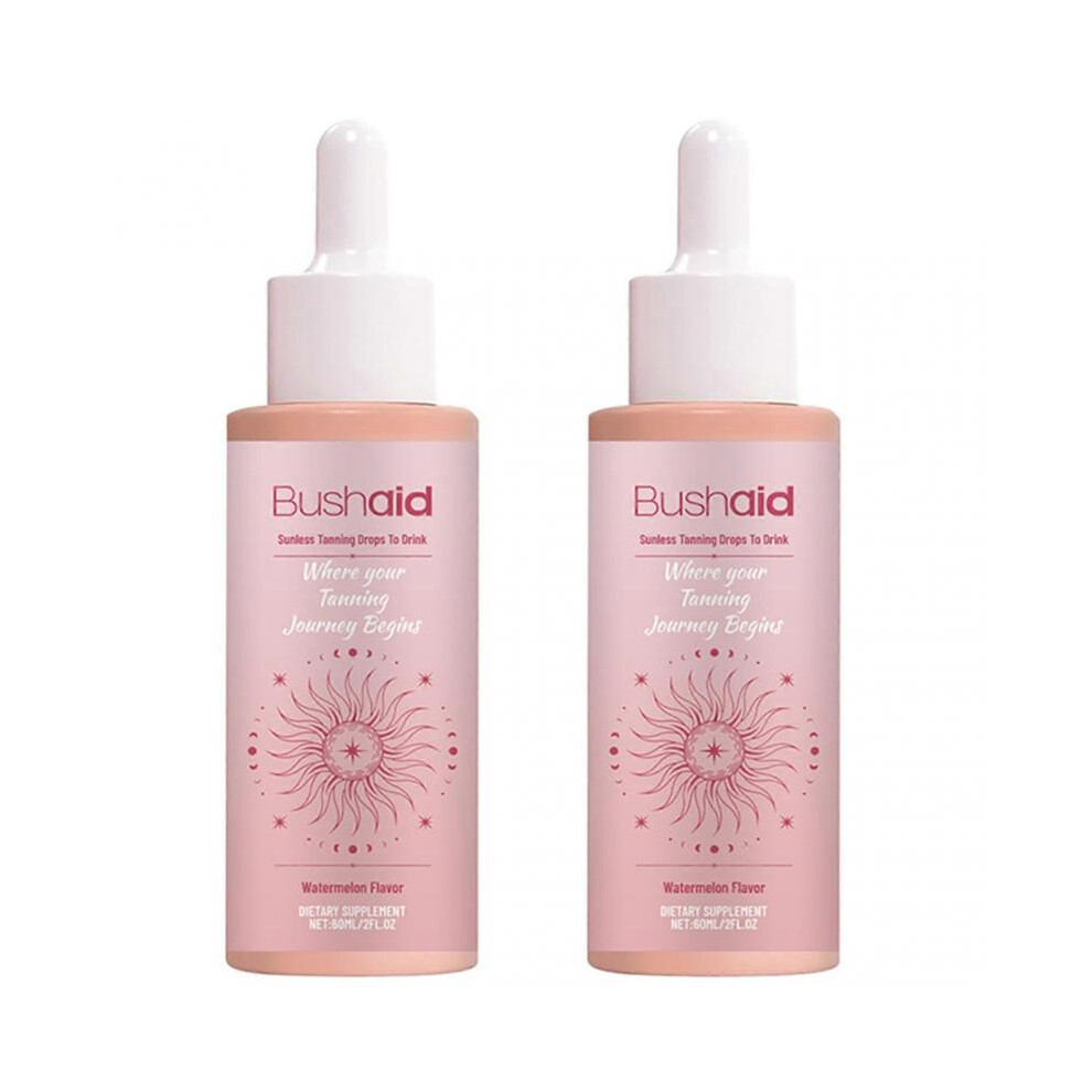 (2pcs) Sunless Tanning Drops To Drink, Drinkable Sunless Tanning Drops for Face & Body, 60ml