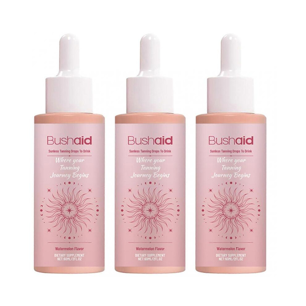 (3pcs) Sunless Tanning Drops To Drink, Drinkable Sunless Tanning Drops for Face & Body, 60ml