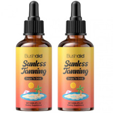 (2pcs) Sunless Tanning Drops to Drink, Sunless Tanning Drops for Face & Body, Hydrating Self Tanner for All Skin Types