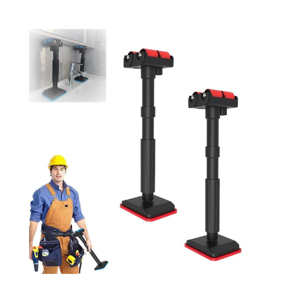 (Red) Labor-Saving Lifting Bracket, Bed Frame Support Legs, Telescopic Cabinet Lift For Wall Tiles & Furniture Height Adjustment 5004229049807