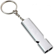 Metal Survival Whistle - Super Loud 120dB Emergency Distress WhistleSilver