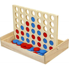 Foldable Board Arrangement 4 Games, Camp Party Travel Classic Board Game Toy, (Size 24*15*4cm)