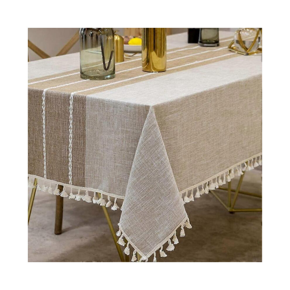 Nappes à pompons, linge de table infroissable et anti-décoloration, décoration de table pour la cuisine et la salle à manger, Noël