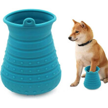 dog paw cleaner, portable dog cleaning brush, pet paw cleaner with towel