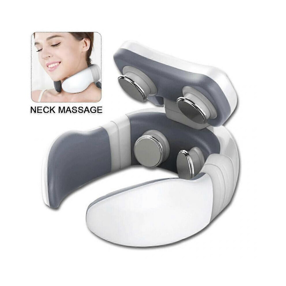 Neck Massager, Electric Pulse Neck Massager, Cordless Neck Tissue with Deep Tissue for Pain In Cervical Muscle Pain