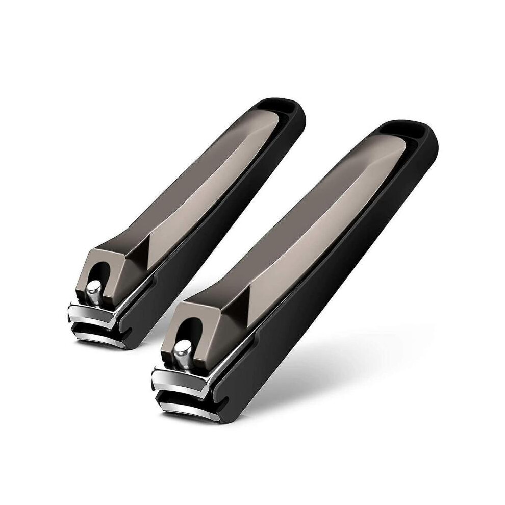 Nail clippers with nail catcher, 2 pcs - Nail clippers for fingers and toes, sharp and precise blades