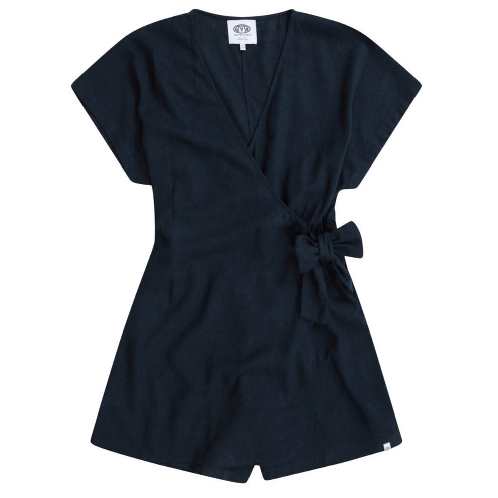 Animal Womens/Ladies Linen Wrap Playsuit