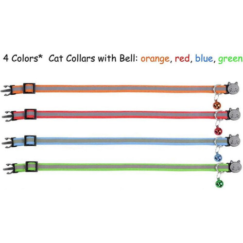 Cat Collars with Bells, Separate Cat Collars, Reflective Cat Collars, Puppy Collars 1