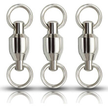 Ball Bearing Fishing Swivel Stainless Steel Fishing Bucket Ball Accessory, 17mm, Pack of 24