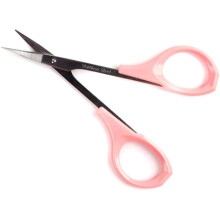 Stainless Steel Curved Eyebrow Scissors Craft Facial Hair Scissors Eyebrow Trimmer Pointed Tip Tweezer Ear Nostril Eyebrow Beard Mustache Tri