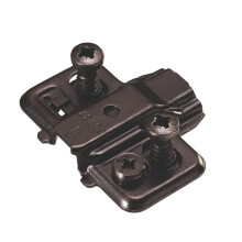 Titus T-Type Adjustable Hinge Mounting Plate Black 700-0KC0-068