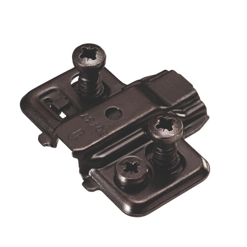 Titus T-Type Adjustable Hinge Mounting Plate Black 700-0KC0-068