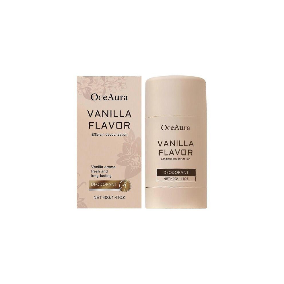 White Oceaura Vanilla Body Fragrance Stick Natural Fresh Flower Fragrance Body Cleaning Refreshing Armpit Care Stick