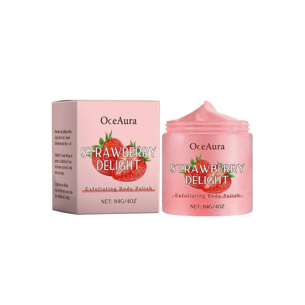 Oceaura Strawberry Facial Scrub Body Gentle And Clean Nourishing Moisturizing Tender And Smooth Skin