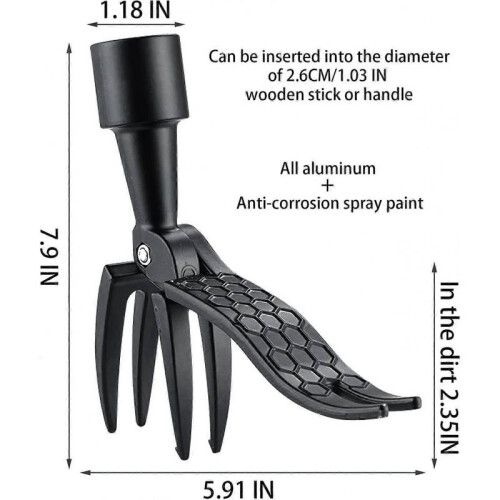 Metal Weed Removal Head Garden Stand-up Weed Puller Tool Handheld Weed Picker Tool 2