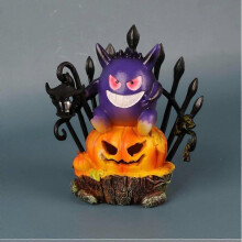 Halloween Decorations for Home Halloween Pumpkin Gengar-king Light Pokemon,figure Decorations Resin Ornaments
