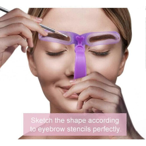 brow stencil, brow stencil, brow trimming kit, 8 reusable brow stencils 1