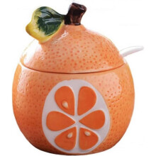250ml Fruit Shaped Spice Jar Sugar BowlSeasoning jarwith Lid and Spoon