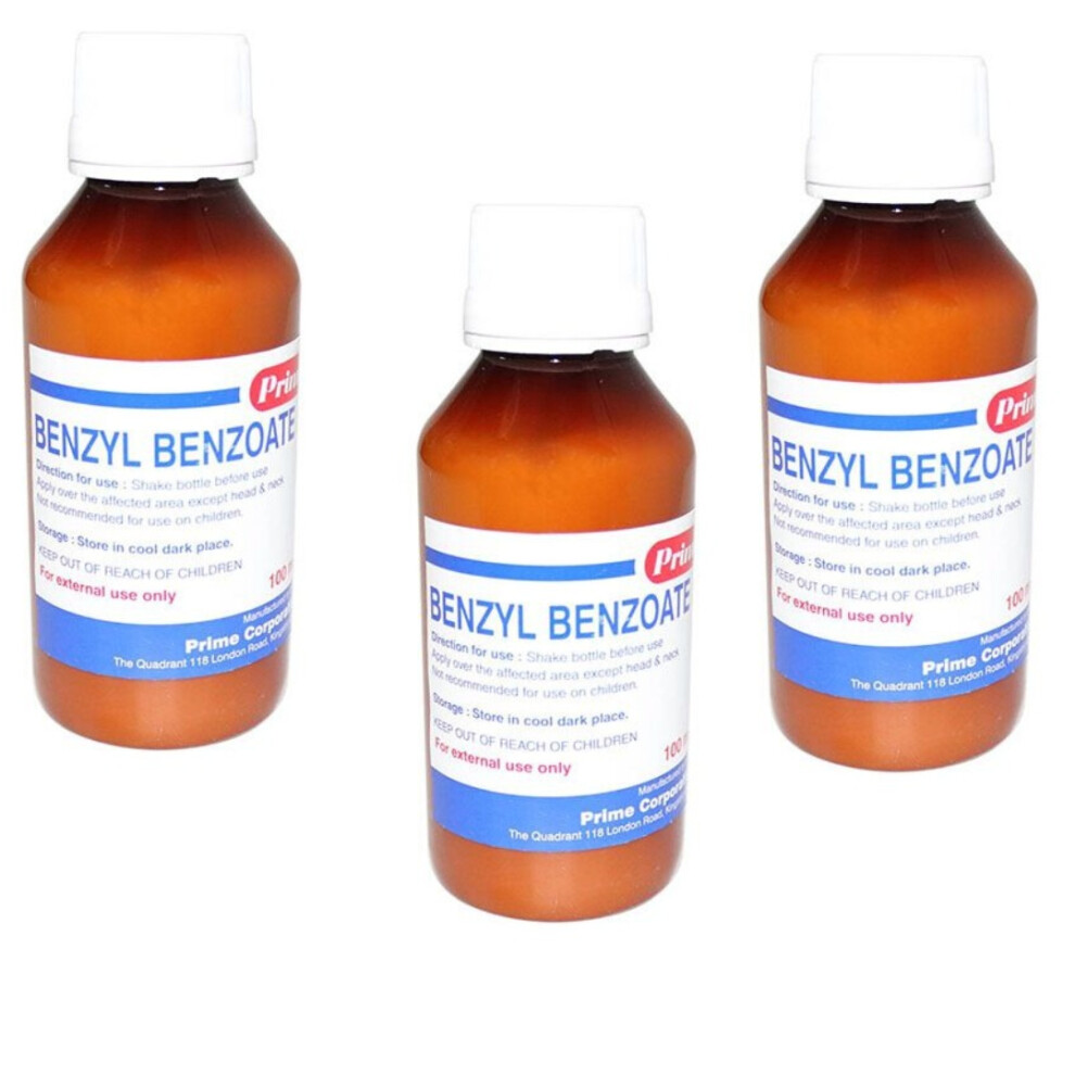 (PACK OF 3) Prime Benzyl Benzonate Lotion For Moisturizing Your Skin 100 mL