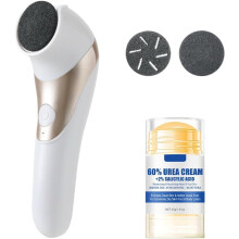 (Gold) Electric Callus Remover for Feet, 2025 New Electric Foot Callus Remover for Women Men, Portable 2-Speed Foot File Pedicure Tools with Foot Cream