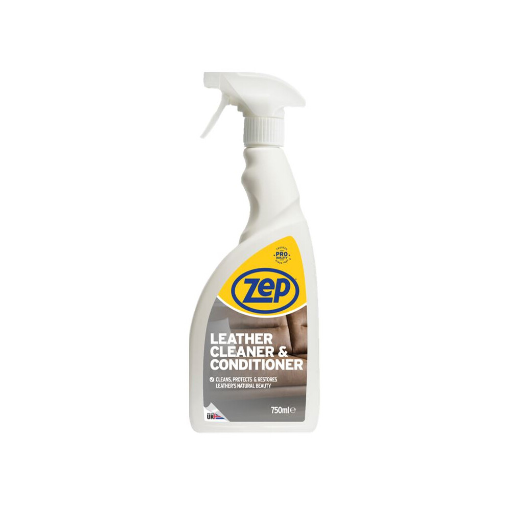 Zep Commercial Leather Cleaner & Conditioner 750ml Prevents Crack/Dry