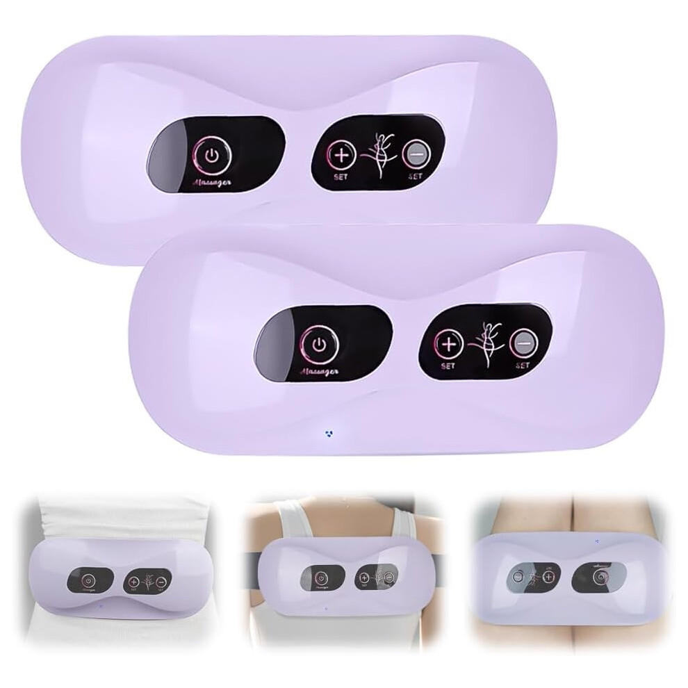 (2) Electric Wireless Abdominal Massager for Fat Burning & Digestion, 2025 New Fat Burning Massage with 5 Modes, Cellulite Machine Belly Massager
