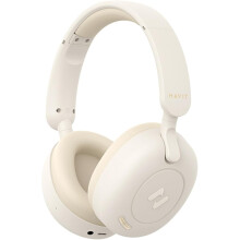Havit H655BT Hybrid ANC On-Ear Bluetooth Headset 65-Hour Battery ENC Dual-Device Support Beige