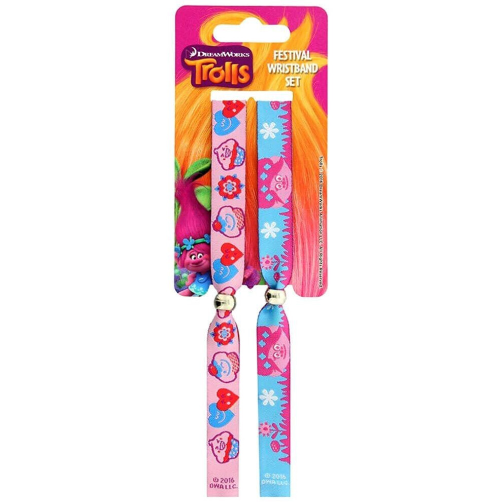 Trolls 10mm Wristband Vibrant Multi-Coloured Design