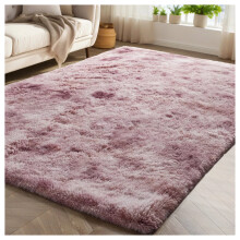 (160 CM x 230 CM- Large Rugs Outdoor Indoor Floor Carpet, Tie Dye Purple) Shaggy Large Rugs Non Slip Bedroom Living Room Carpet Hallway Runner Rug