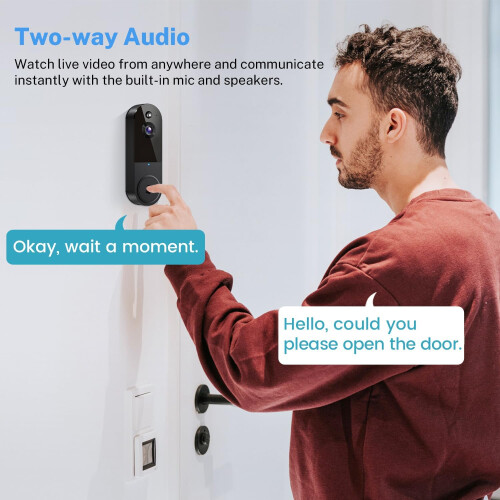1080P Wireless Video Doorbell Camera 2