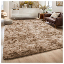 (200 CM x 290 CM- Extra Large Rugs For Living Room Bedroom, Tie Dye Beige) Shaggy Large Rugs Non Slip Bedroom Living Room Carpet Hallway Runner Rug