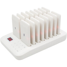 Household Wireless Calling System Restaurant Pager Buzzer 999 Channels Keypad + 16 Coasters