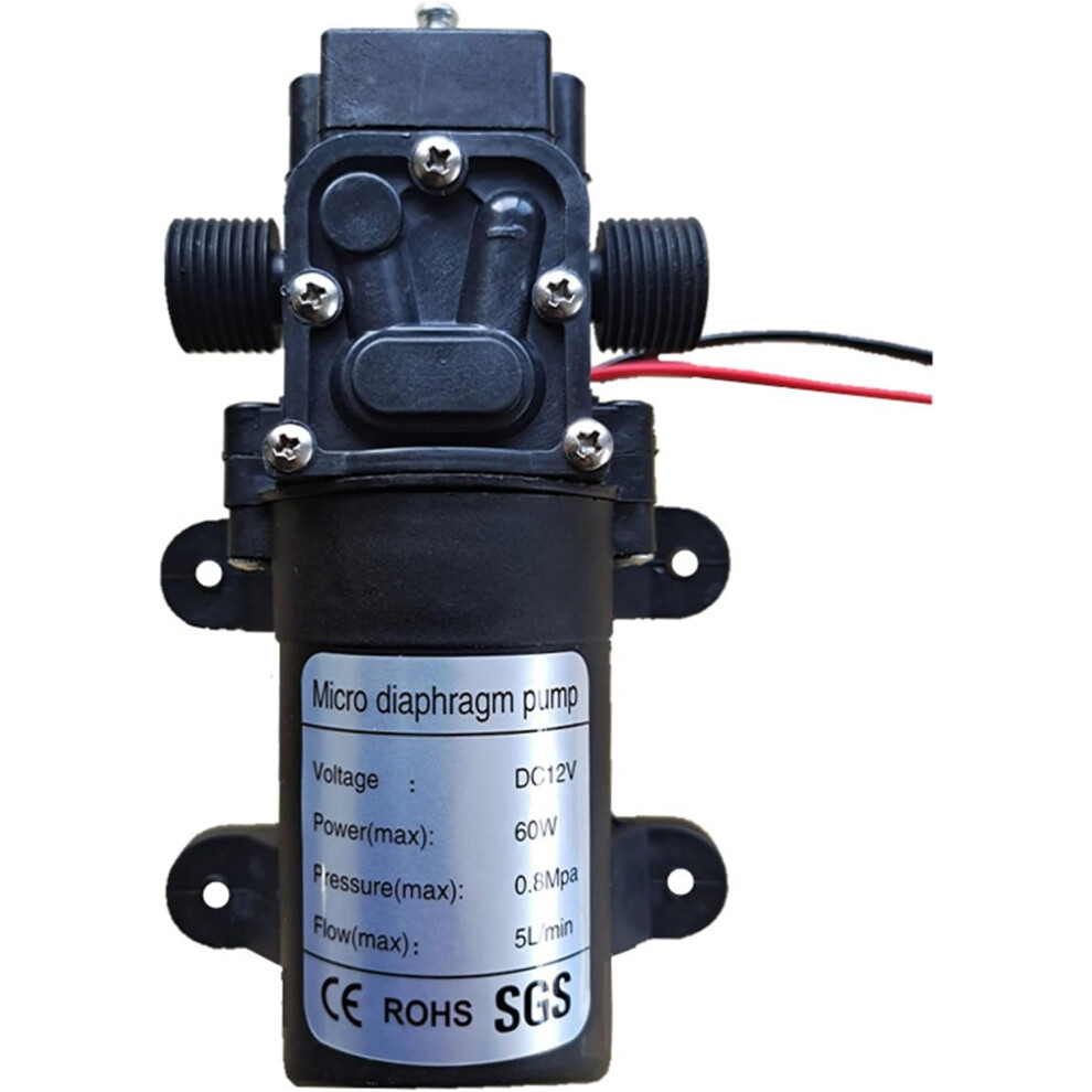 Micro Diaphragm 12V 60W High Pressure Self-Priming For Car Wash Caravan Accessories Sprayer Replacement Part 8784498835468