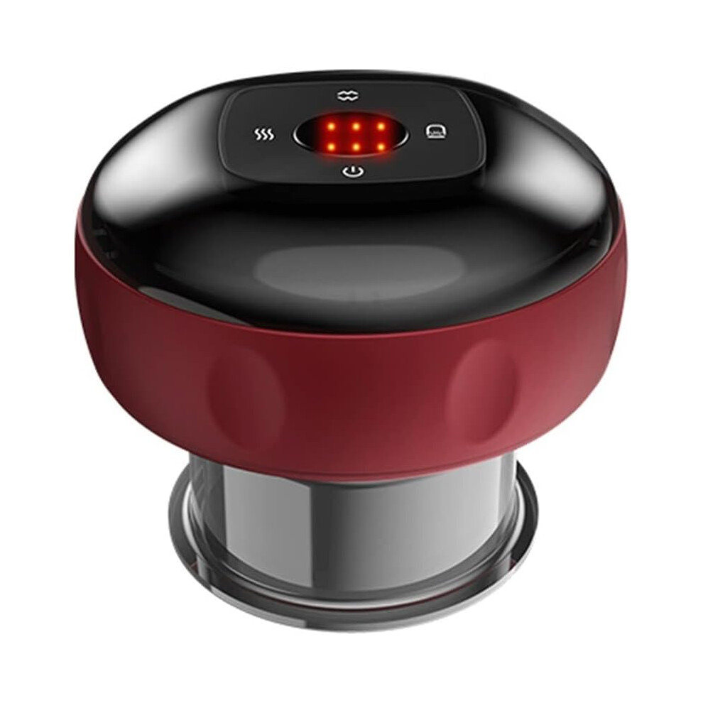 Irich Electric Cupping Therapy Massager Portable Usb Rechargeable Adjustable Cupping Therapy Massage Tool Red