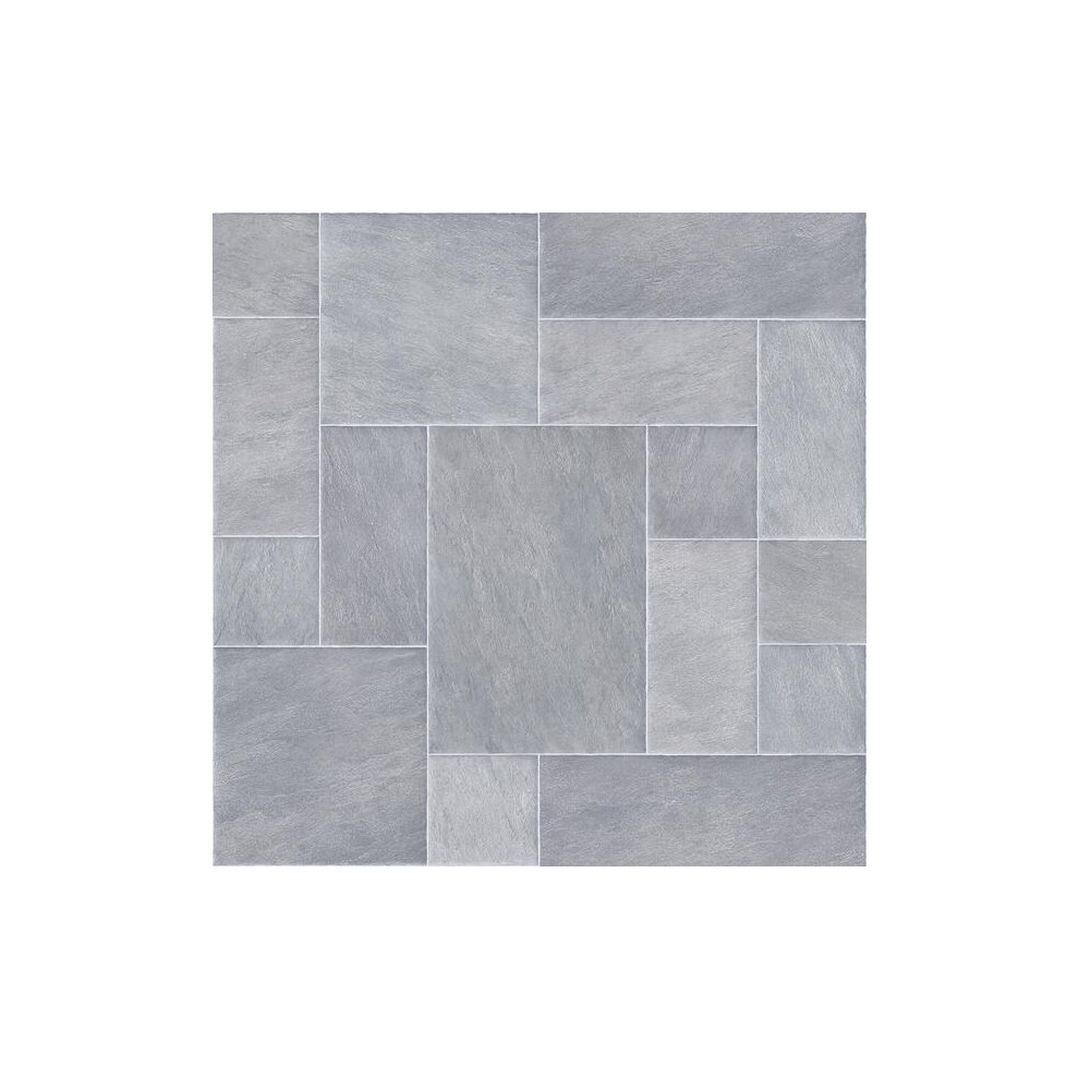 (5M(16'4") X 3M(9'9")-15Mâ², Lamar) Stone Effect Vinyl Flooring For Bathroom, Livingroom 9505819977990
